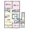 ハッピーフィールド なのはな館の間取り画像