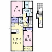 ヴィラ シャングリラ 寺尾の間取り画像