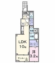 向日葵之颯Ⅱの間取り画像