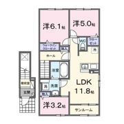 ヒカルサ金沢畝田東Ⅰの間取り画像