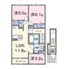 ヒカルサ金沢畝田東Ⅱの間取り画像