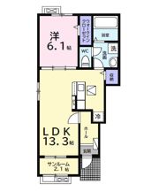 中瀬ロイヤルガーデンの間取り画像