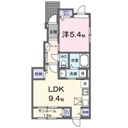 ラルゴミヤBの間取り画像