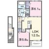 中島町アパートAの間取り画像