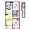 仮称；宮久保4丁目アパートⅢの間取り画像