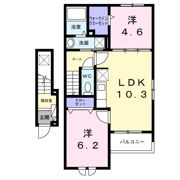 長洲中通3丁目アパート（028647501）の間取り画像