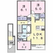 カレント レジデンス 下増田Ⅰの間取り画像