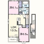 ソランジュの間取り画像
