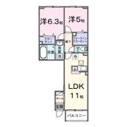 プラシードⅢの間取り画像