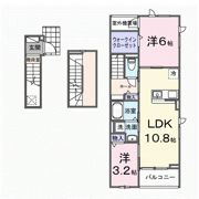 プラシード ウエストの間取り画像