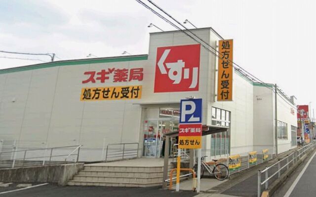 近くのスギドラッグ新林店まで900m(徒歩12分)