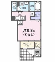 仮称；海神3丁目アパートの間取り画像