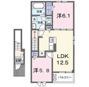 ベルメゾン六番館の間取り画像