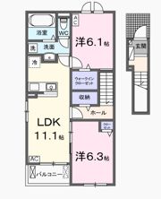Rei☆Ran（レイ☆ラン）Ⅱの間取り画像