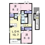 プリムヴェール ヒルズ Ⅲの間取り画像