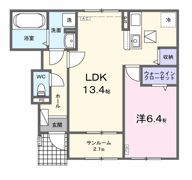 ラ マージュ西岐阜の間取り画像