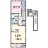 ハピネス立石 Cの間取り画像