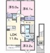 愛島台2丁目アパートⅡの間取り画像