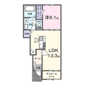 本三里塚アパートAの間取り画像