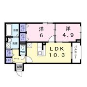 西湊町4丁アパート（028695701）の間取り画像