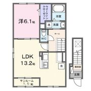 カーザ レガーメの間取り画像