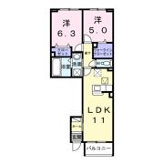 エレガンス メゾン Ⅱの間取り画像