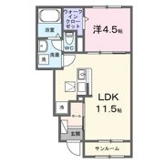 グランヒルズ瀬古の間取り画像