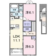グリーンガーデン Ⅱの間取り画像