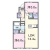 ヴィラK Ⅶの間取り画像