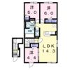 テテマール西町の間取り画像