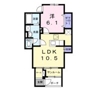 六ツ角フラット5号の間取り画像