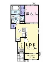 （仮）中島アパート1の間取り画像