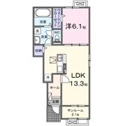 将軍野南1丁目アパート（028745801）の間取り画像