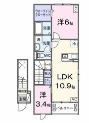 クレーシェルⅡの間取り画像