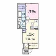 プラシード掛川の間取り画像