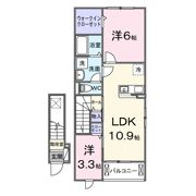 プラシード掛川の間取り画像