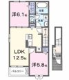 ヒルズ テラス Nの間取り画像