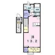 （仮称）白河市高山アパートの間取り画像