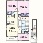 メゾン・ルミエールⅢの間取り画像