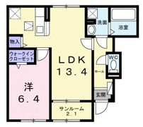 錦町1丁目アパート（028795001）の間取り画像