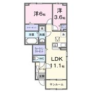 クレストⅢの間取り画像