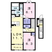 ル ボヌールの間取り画像