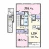 エスペランサ樋藤Bの間取り画像