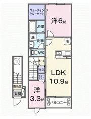 デライト 天龍の間取り画像