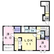サンフィールド Ⅴの間取り画像