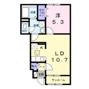 クレール亀山の間取り画像