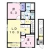 クレール亀山の間取り画像