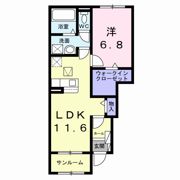 バリーフィールド Dの間取り画像