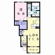 バリーフィールド Dの間取り画像