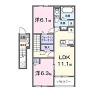東高泊アパートの間取り画像